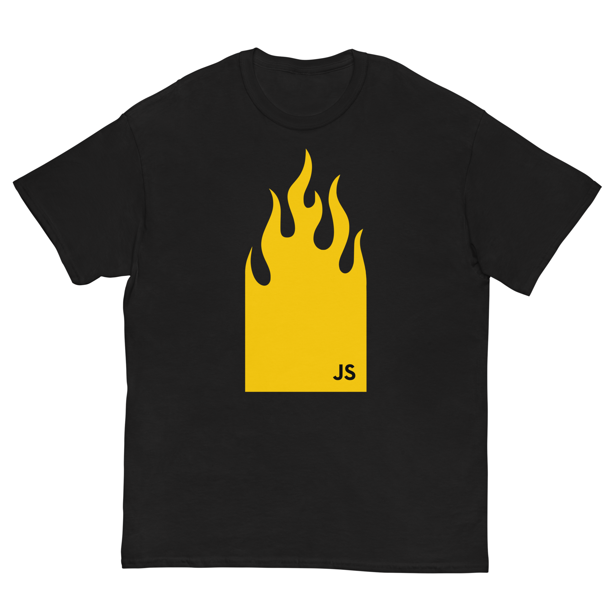 Javascript On-fire t-shirt